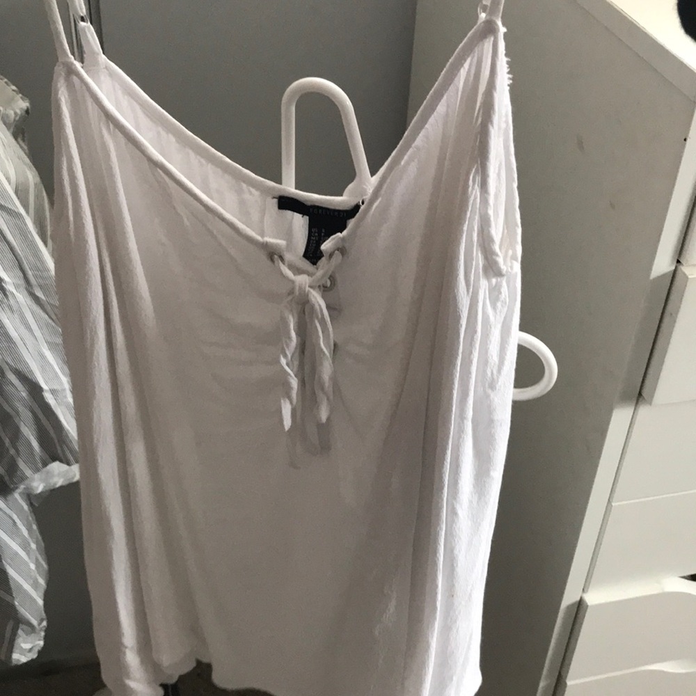 Off the shoulder white long sleeve
